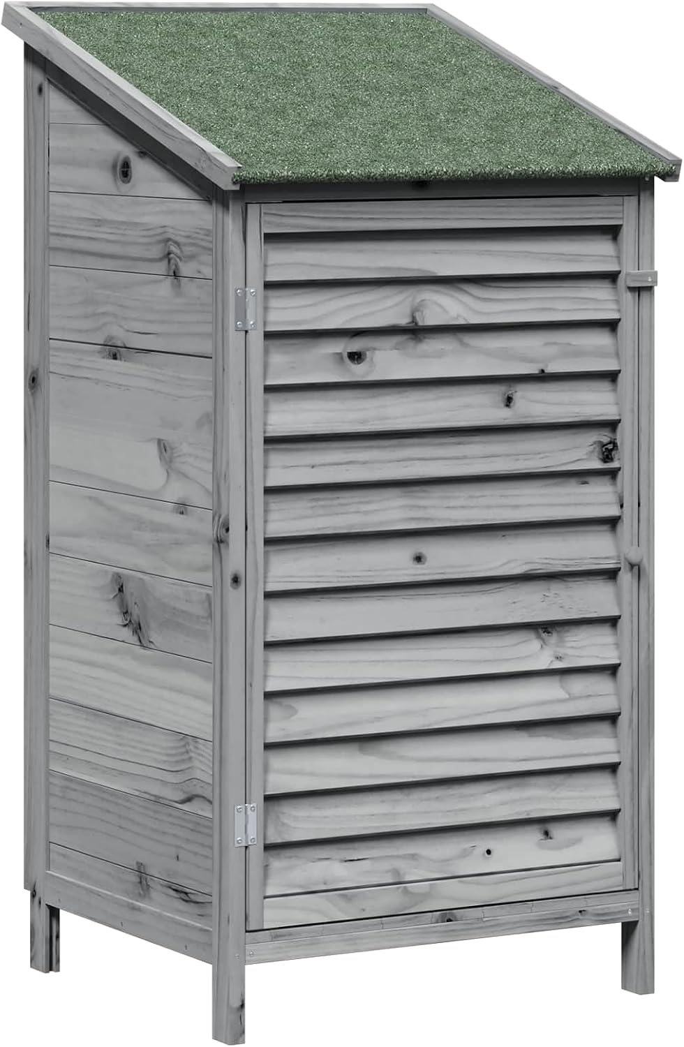 Generic Casas de verano, Descuento de jardín gris de madera de árbol macizo, 59 x 56 x 113, 5 cm