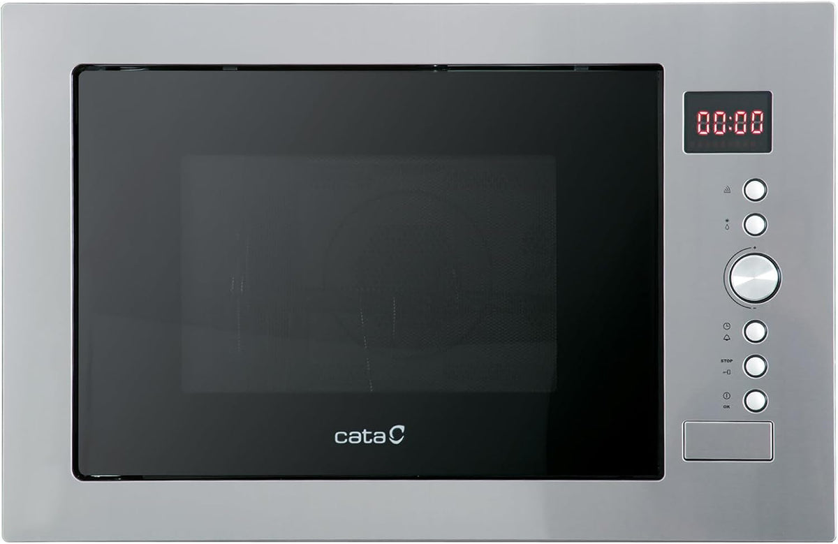 Microondas sencillo Microondas Integrable MC 32 DC con Grill de acero inoxidable Capacidad 32 litros Ancho 60 cm 5 niveles de potencia Color Gris