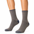 Calcetines de punto canalé gris y azul marino talla 39-42 estilo casual
