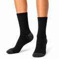 Calcetines de deporte talla 39-42 de punto negro y gris con refuerzo