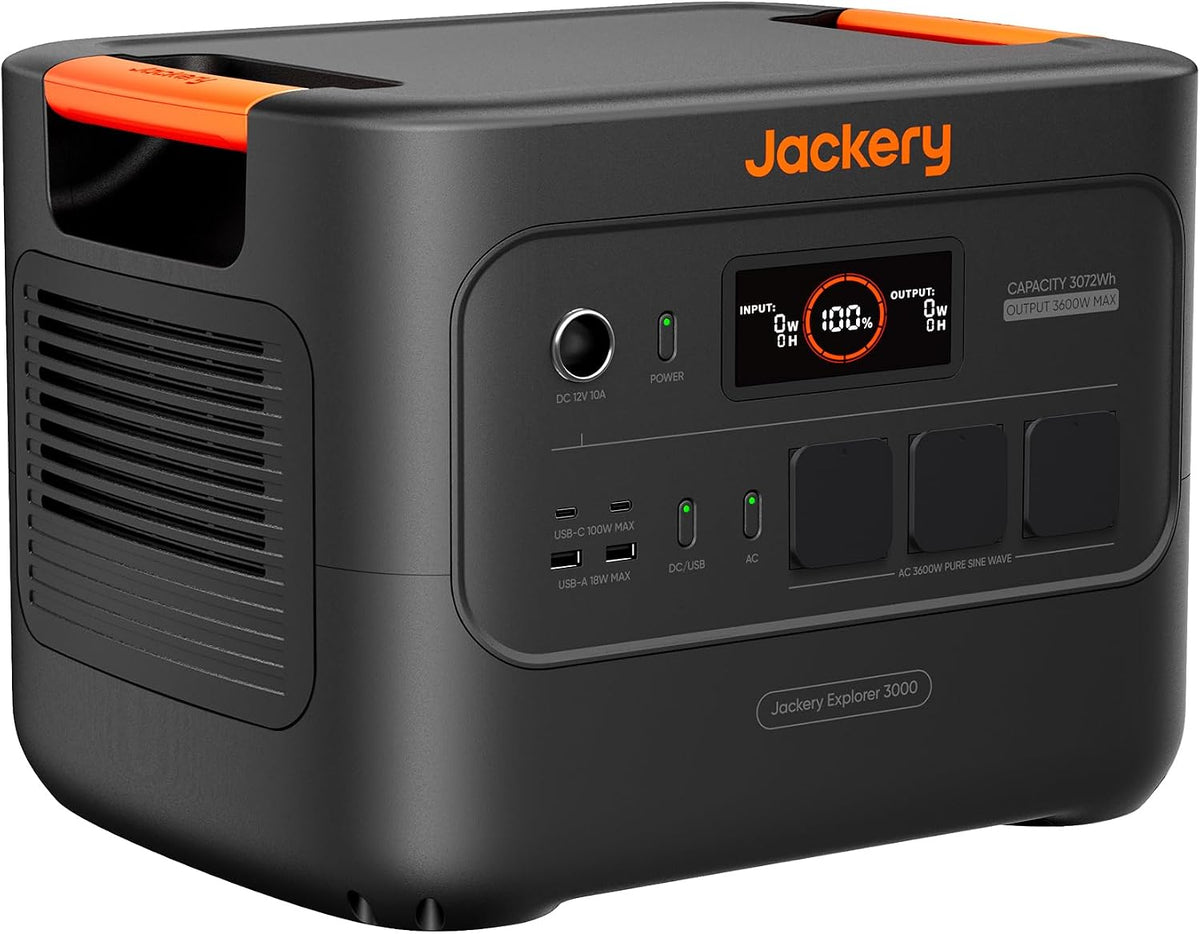Jackery Generador, Explorer 3000 v2 Estación de Energía Portátil 3072Wh/3600W