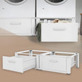 Repuestos y accesorios para lavadora de ML DESIGN modern living, ML-Design Pedestal Doble para Lavadora o Secadora Blanco 128 x 53.5 x 31.5 cm de