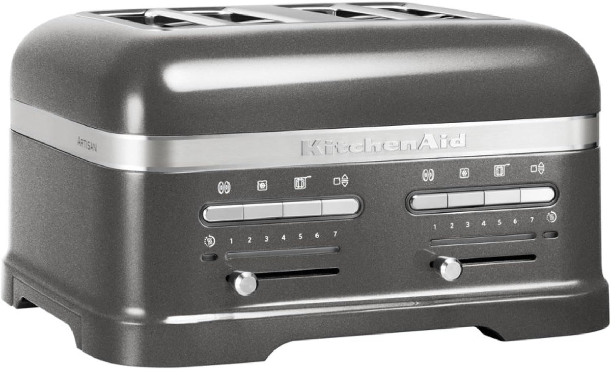 Tostadora Artisan Tostadora Automática 4 Ranuras Anchas Plata medallón, KitchenAid