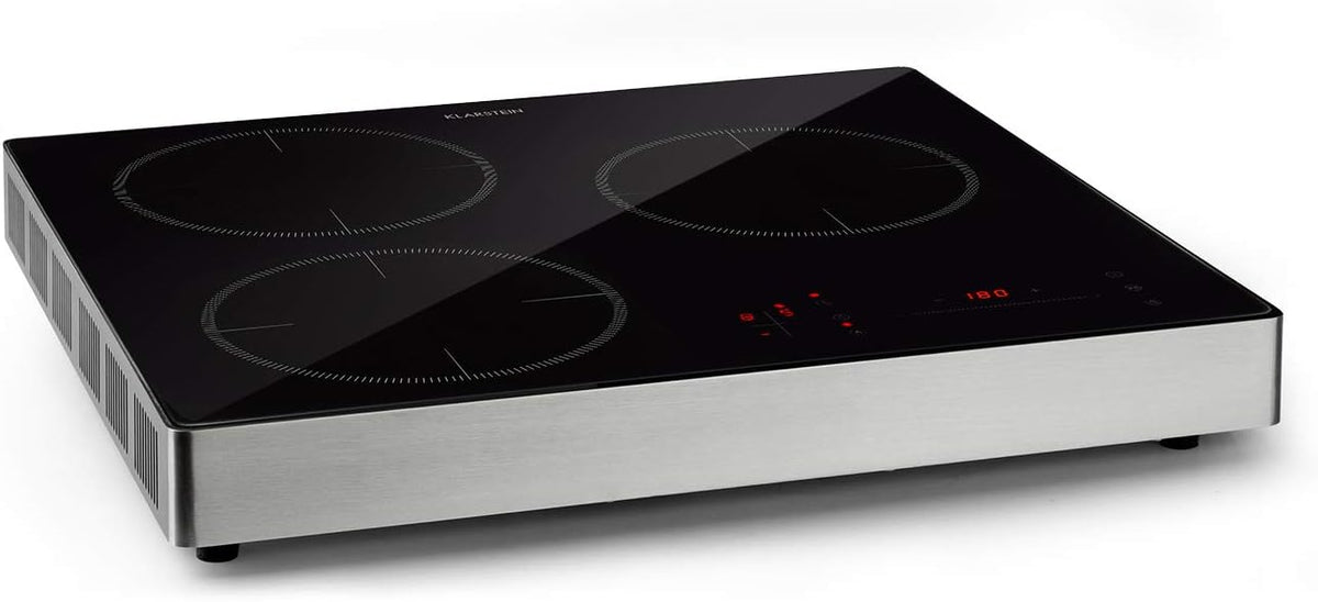 KLARSTEIN Placa de cocina, TrinityCook, placa de inducción, independiente, control táctil, programable, 9 niveles, de 60 a 240 °C, no se sobrecalienta