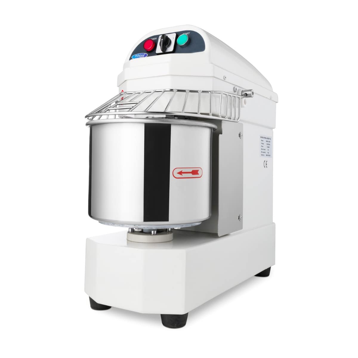 Batidoras amasadora Amasadora en espiral - 10 l - 6 kg de masa, Maxima