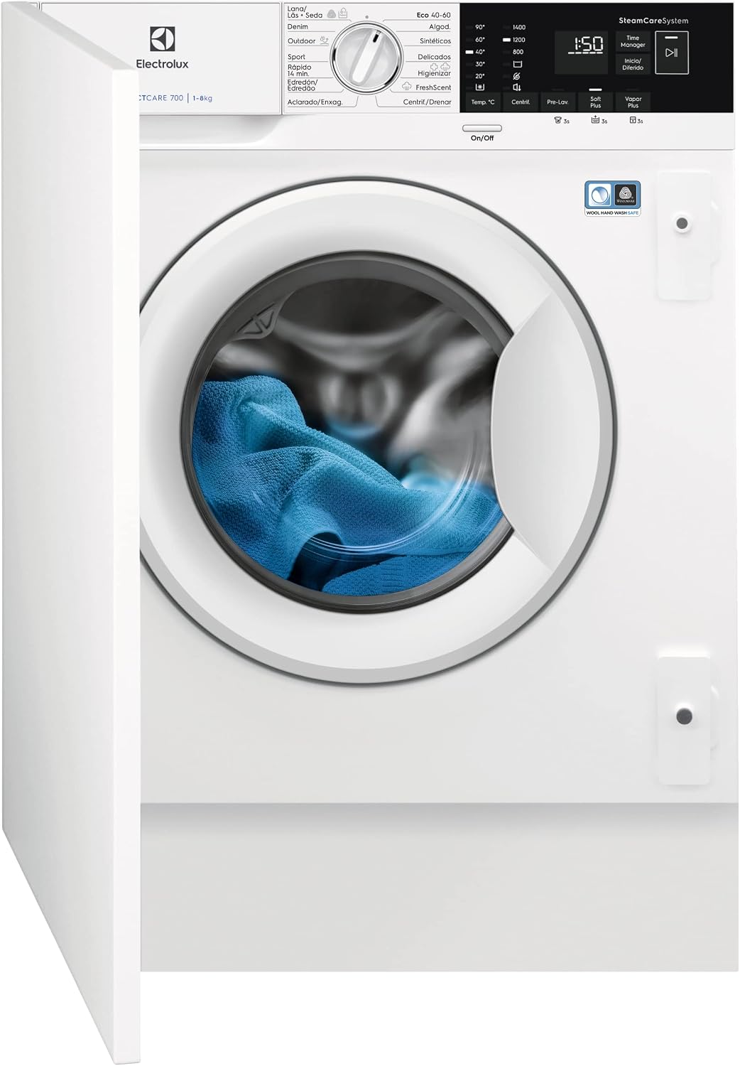 Electrolux EN7F4842OF Lavadora, Integrable, 8 kg, 1400 rpm