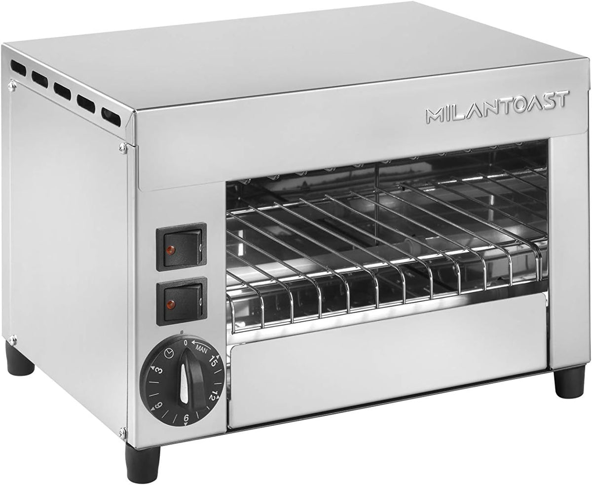 Tostadora MILAN-TOAST, Milan Toast - Horno - Sandwichera de 2 plazas - 2 pinzas - Temporizador de 15 minutos - 220-240 V 50/60 Hz 1, 21 kW
