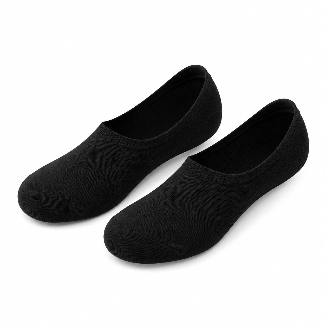 Calcetines invisibles talla 39-42 de punto textil negro para calzado bajo