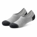 Calcetines invisibles 35-38 de tejido gris y negro transpirables para uso diario