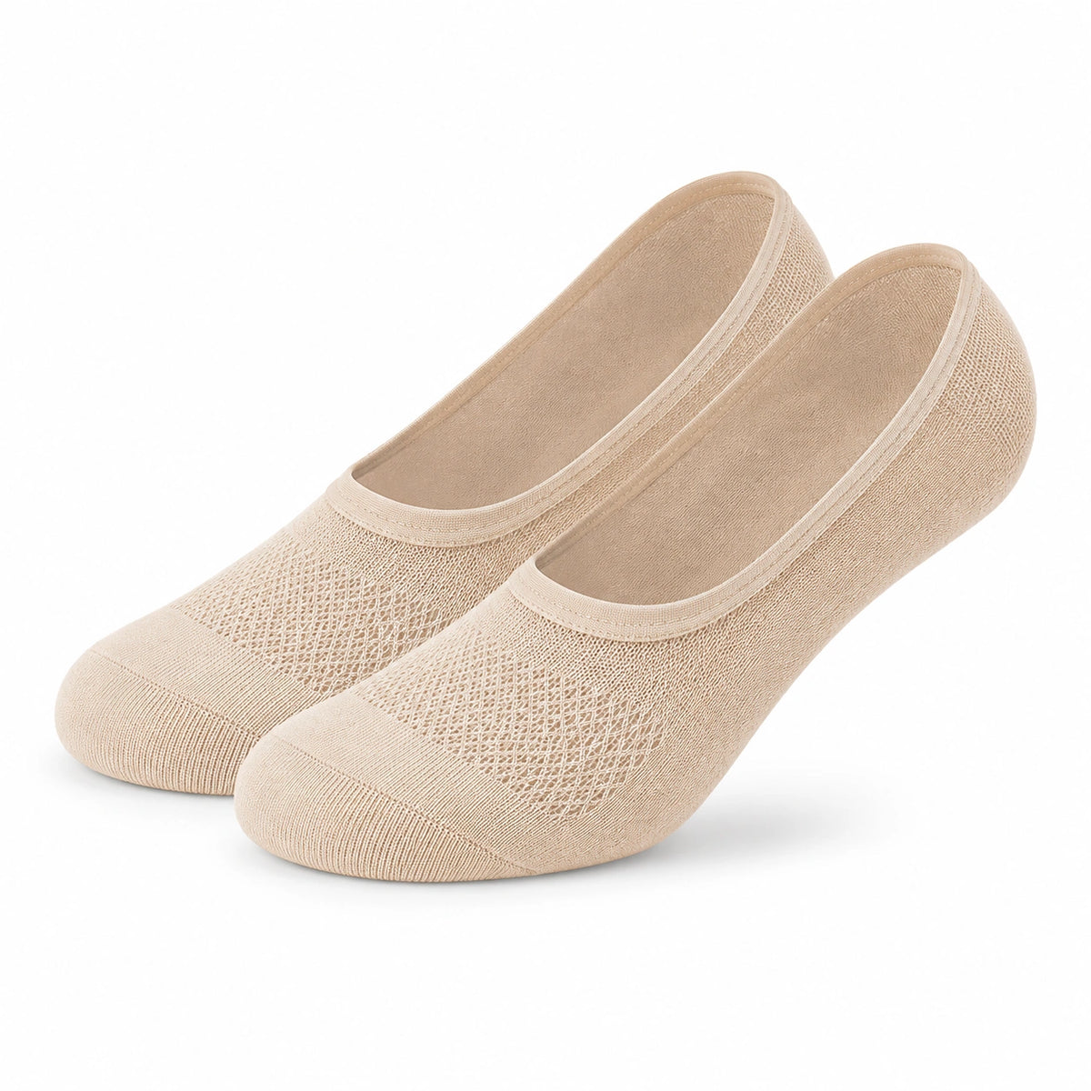 Calcetines invisibles talla 35-38 de tejido beige transpirables