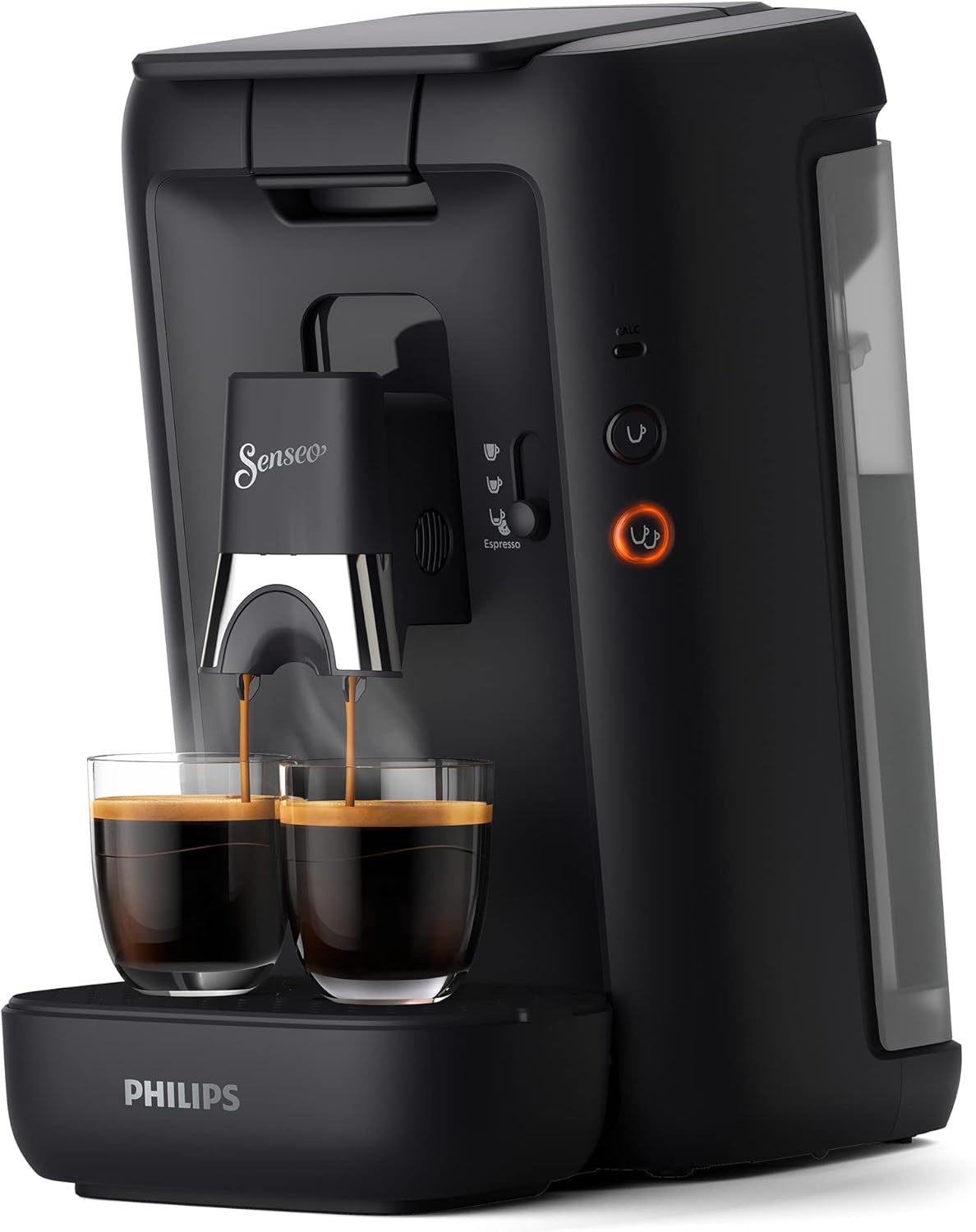 PHILIPS CSA260 Cafetera automática, Senseo Maestro - Máquina de café con depósito de agua de 1, 2 litros, selección de intensidad y función de memoria