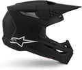 Alpinestars S-M3 Cascos integral, Casco da motocross, nero opaco, XS (53/54)