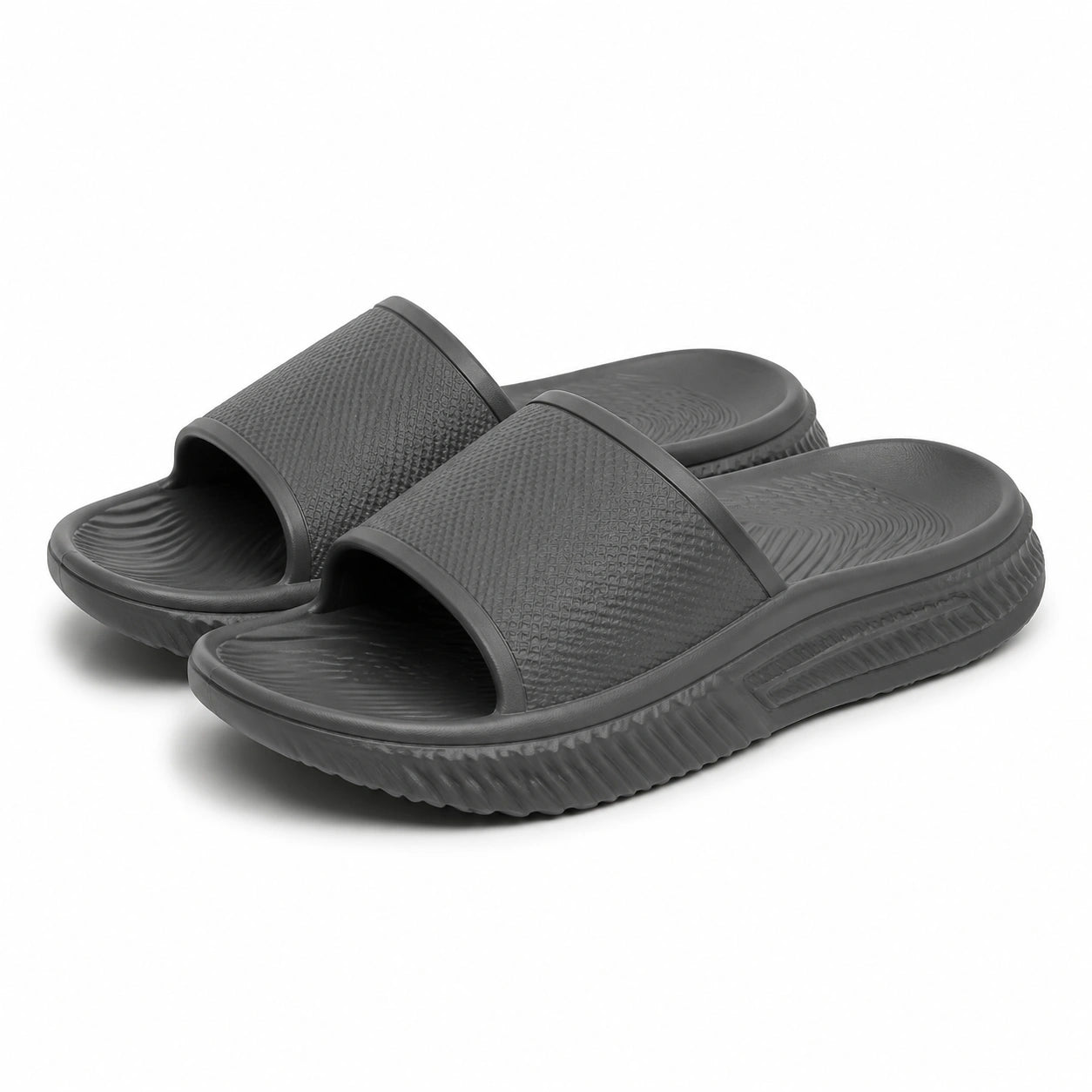 Chanclas talla 40/41 de espuma negra con suela antideslizante