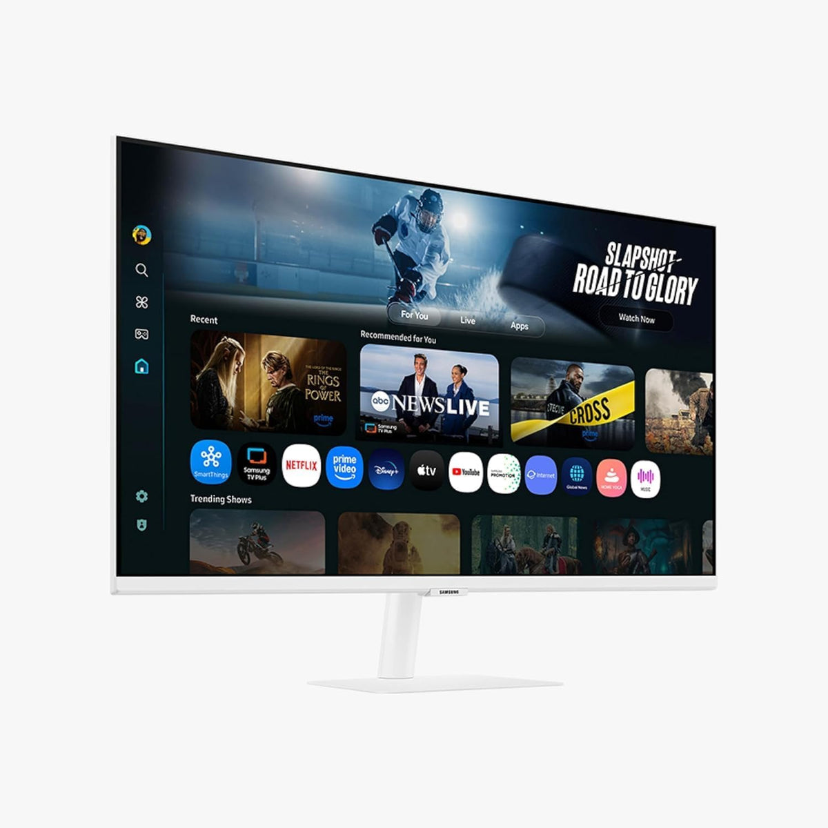 Samsung M70F Monitor, Smart Monitor M7 () 4K UHD Display con Vision AI, Smart TV Apps, Gaming Hub, USB-C, HDMI, color blanco