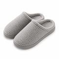 Zapatillas de casa talla 40/41 de felpa gris con suela antideslizante