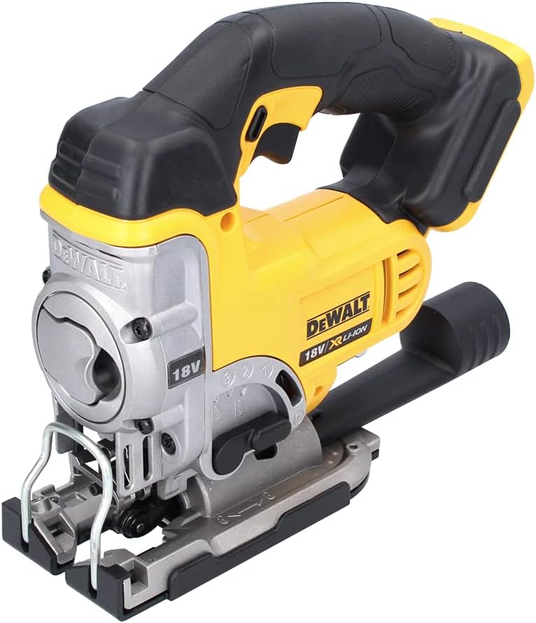 DEWALT DCS331N-XJ Sierra de calar, Sierra de Calar XR 18V, Velocidad Variable 0-3000 cpm, Corte en Madera 135 mm, Metal 10 mm, Acción Pendular, Cambio