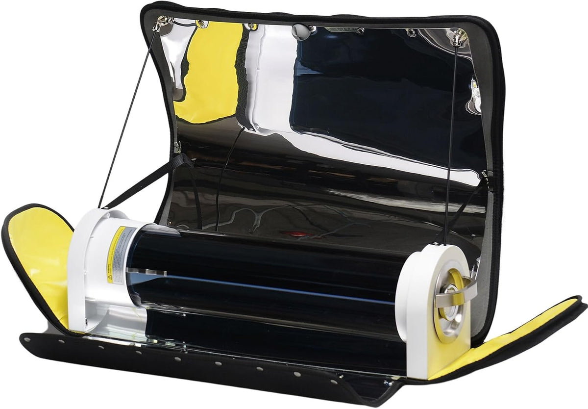 Hornillos portátil Estufa solar portátil, horno solar, Cocina solar para cocinar al aire libre con gran capacidad de 5 litros con teómetro, y diseño