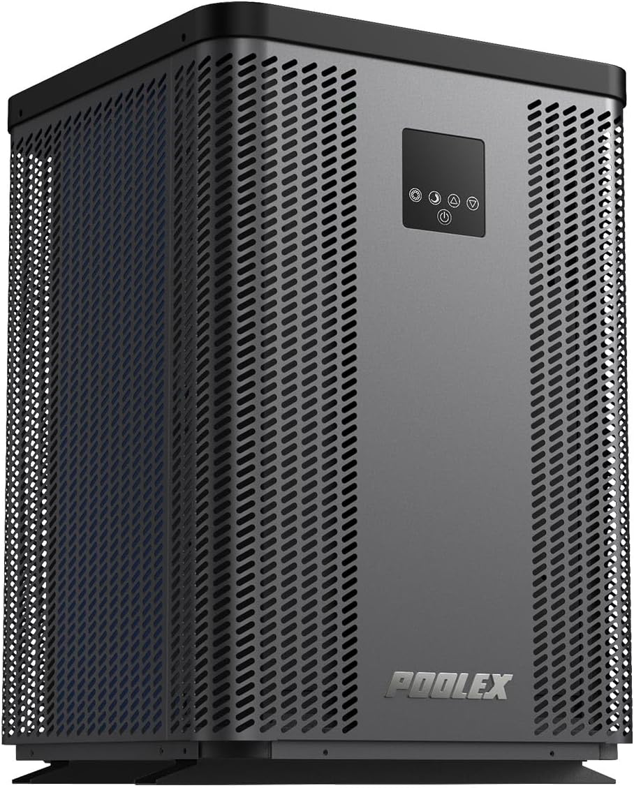 POOLEX PC-TOP200 Bombas de calor para piscina, Silverline Top, Bomba de calor vertical trifásica para piscina 90-120 m3, Full Inverter, Calefacción y