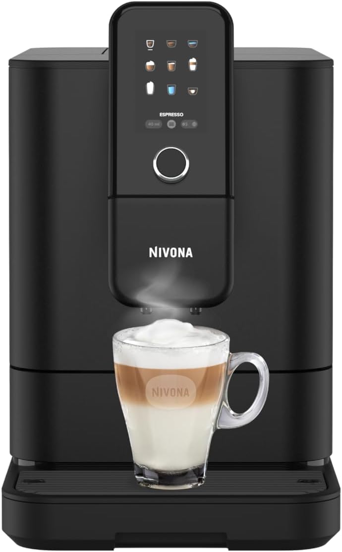 Nivona Cafetera automática, NIVO8'101 NIVO 8101 - Cafetera automática, color negro mate