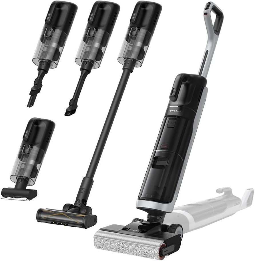 dreame Aspiradoras vertical, H14 Dual, Aspira Seco Húmedo 5-1, Solución Proporción Inteligente