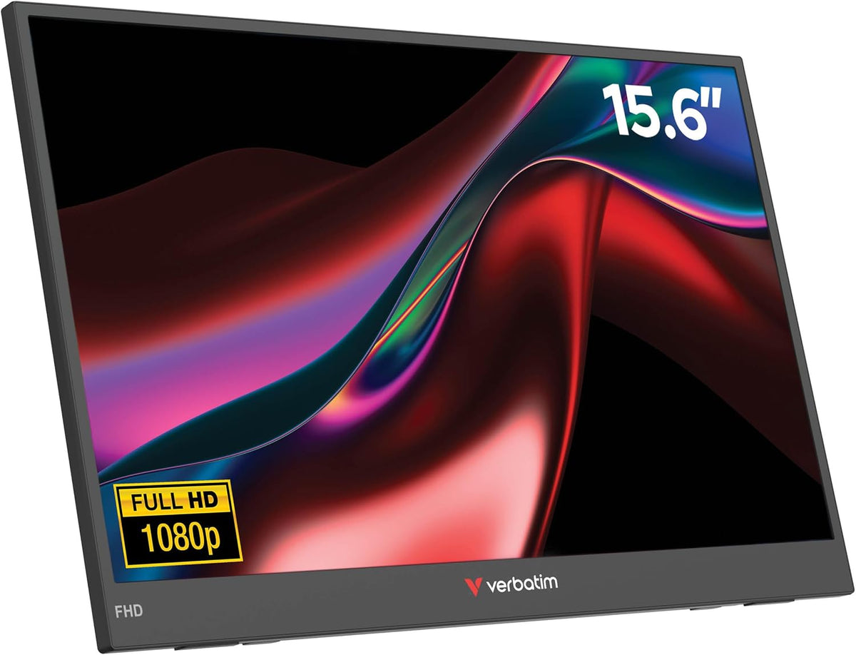 Verbatim Monitor, Portátil Non-Touch Light 15.6'- Full HD- Multimedia- Negro