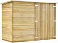 Cobertizos de almacenamiento de vidaXL, Cobertizo de Bicicletas de jardín Pino impregnado 232x110x170cm