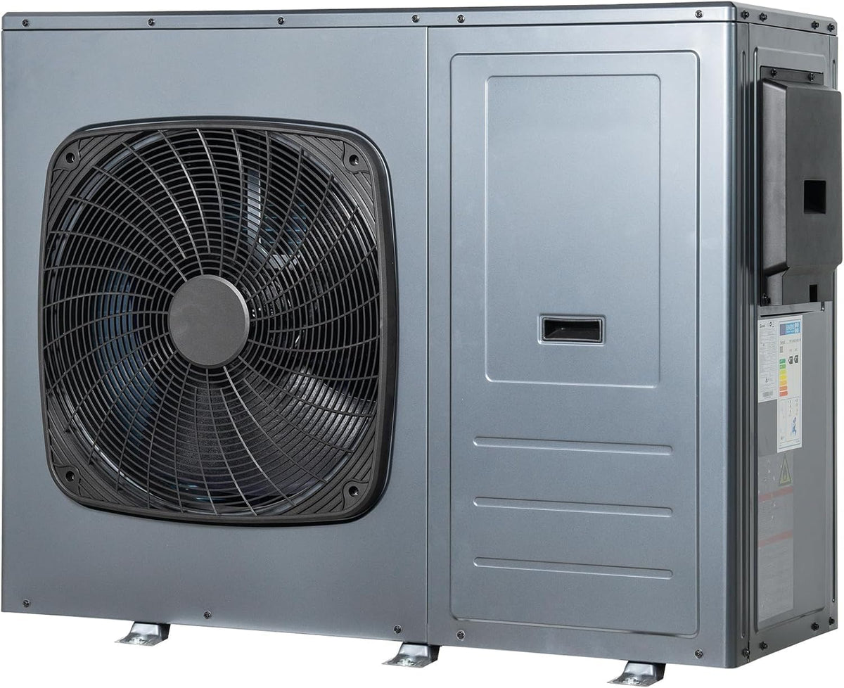SMETA Bombas de calor, Bomba de calor de aire monobloque, agua caliente R290, 12 kW, monofásica, calefacción 3 en 1, refrigeración y agua caliente