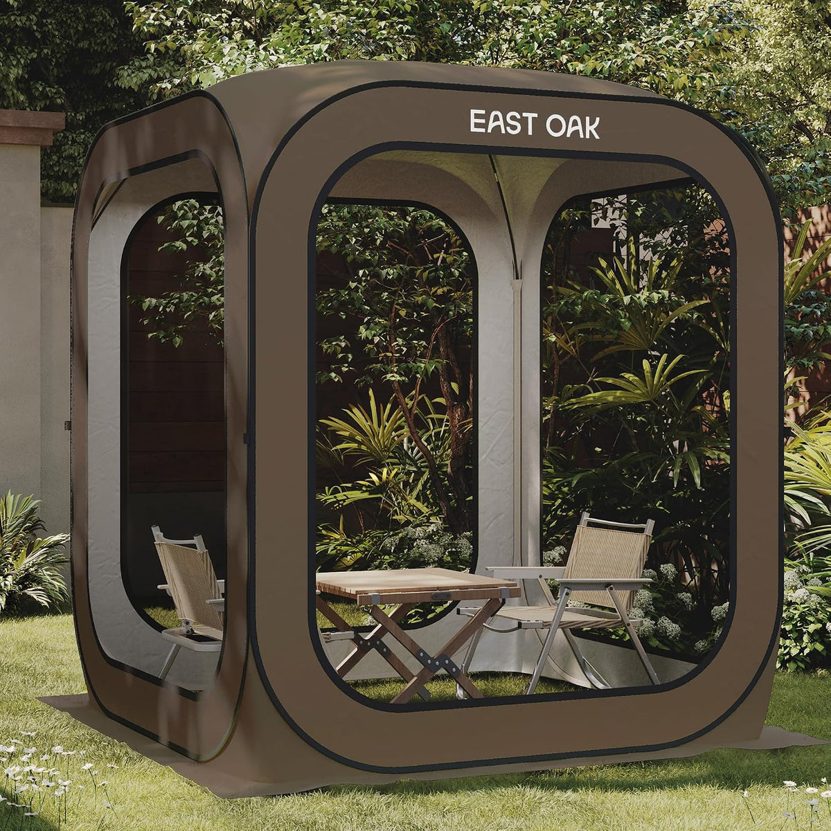 EAST OAK Tiendas instantánea, Screen House Room - campaña al Aire Libre de 6 x 6 pies para Patios, campaña instantánea