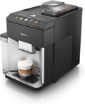 SIEMENS EQ500 Cafetera automática, Cafetera superautomática, Plateado/Negro, TQ513R01