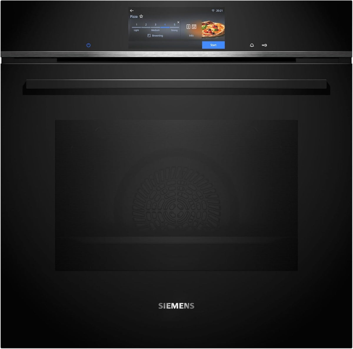HB778G9B1 de SIEMENS, horno empotrable, iQ700 - Horno empotrable (60 x 60 cm), color negro