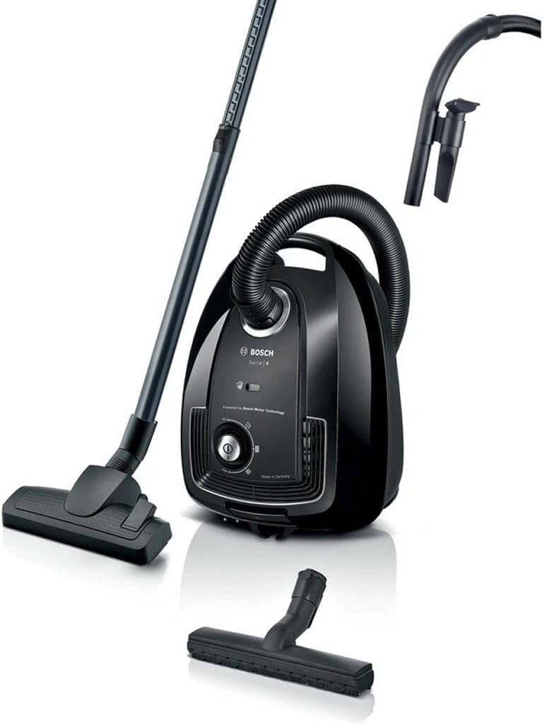 Bosch GL38 Aspiradoras de trineo, Noir - Aspirateur Traineau Sac - 600 W - 79 dB - (h)epa - 10m - 4 L sac - variateur de puissance