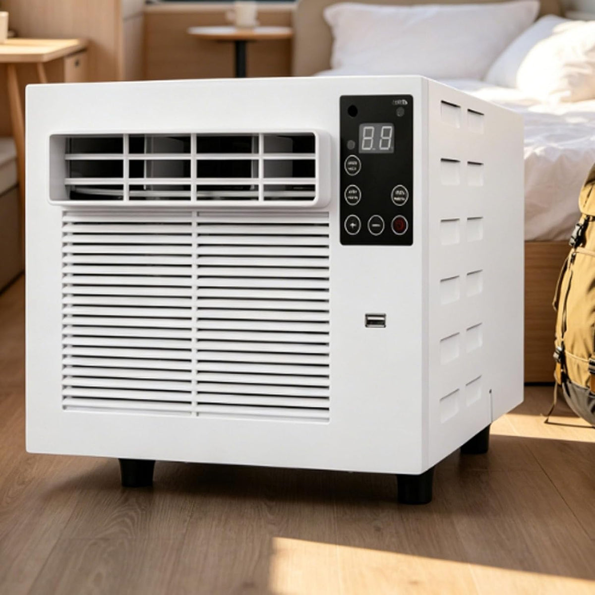 Aire acondicionado portátil Portátil, Unidad De Aire Acondicionado para Tiendas De Campaña De 1A3 Personas con 1876Btu De Refrigeración, Control