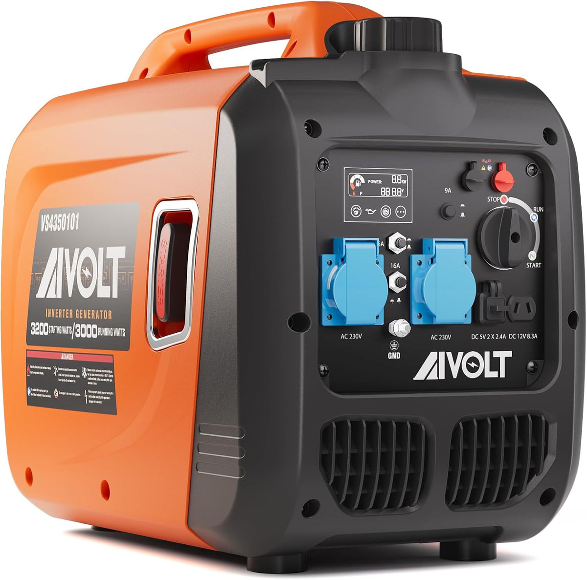 Generador AIVOLT, Inverter Silencioso de Gasolina 3200W