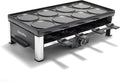 GreenPan Raclett, Bistro Raclette Grill de Cerámica Antiadherente Sin PFAS, Eléctrico de Mesa para 8 Personas, Reversible 3 en 1 Parilla, Plancha y