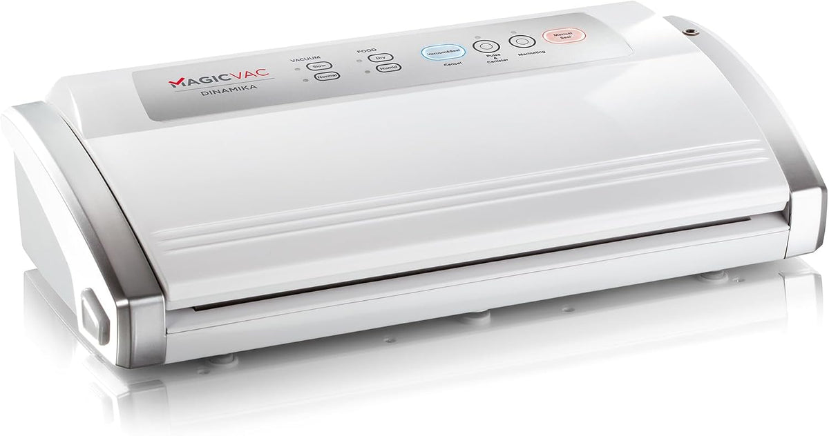 Máquinas para cocinar al vacío Dinamika Máquina de envasado al vacío doméstica, 130 W, blanco, Magic Vac