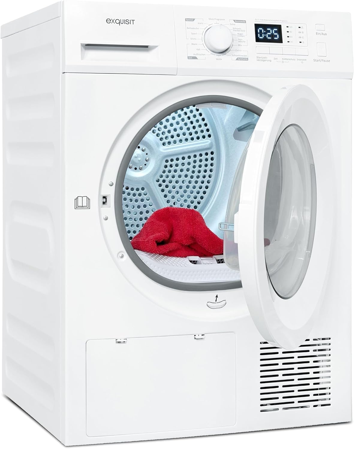 Exquisit TWP803-030 Secadora con bomba de calor, Secador de bomba de calor blanco