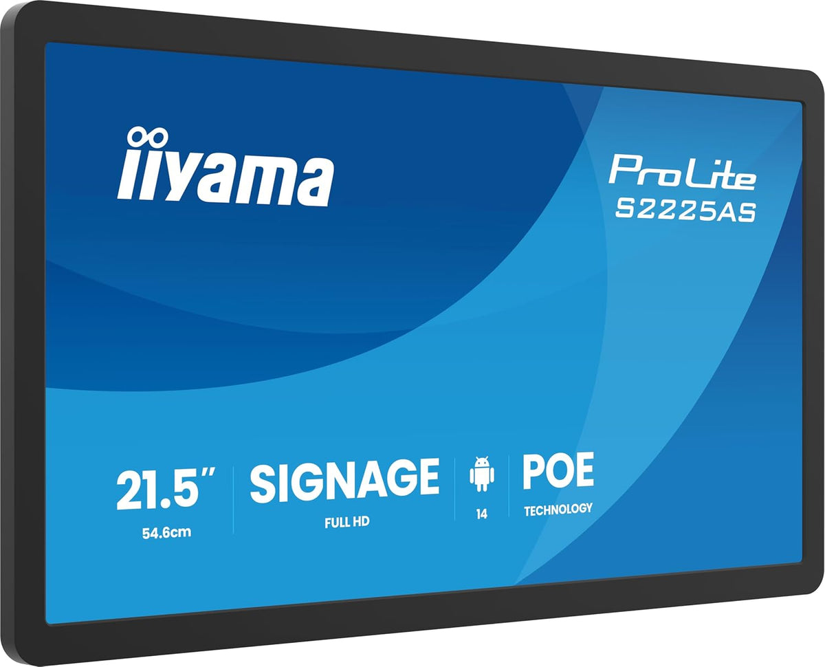 Monitor Prolite S2225AS-B1P Full HD IPS Signage Display Android, iiyama