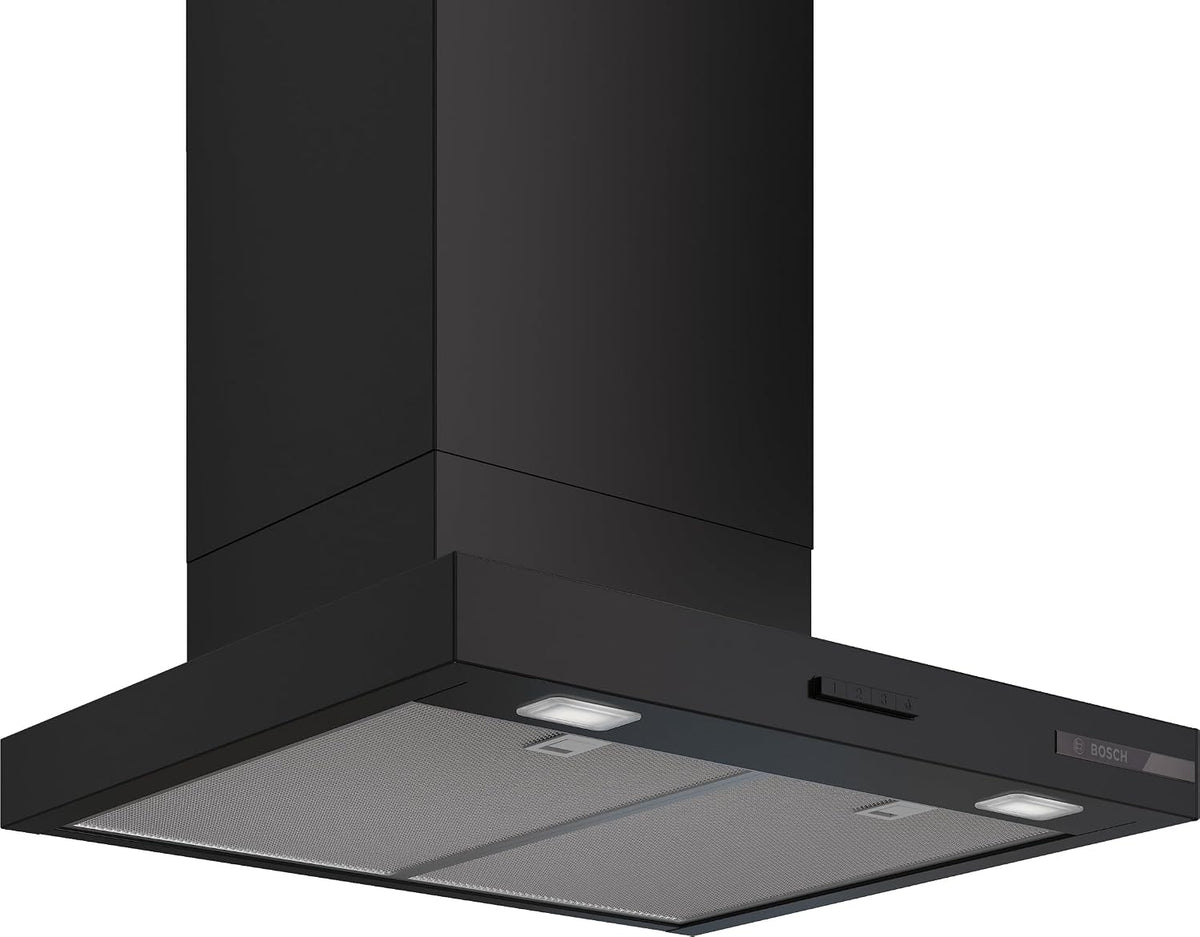 Bosch Campana extractora, Serie 2 DWB63BC60 - Campana de pared (60 cm), color negro mate