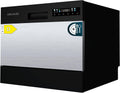 Cecotec Lavavajillas compacto, Libre Instalación 6 cubiertos Bolero Aguazero 2300 Inox. 6 Cubiertos, 8 Programas, Clase D, Touch Panel a Color, Delay