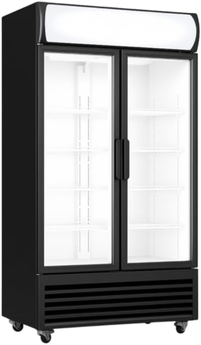 Frigoríficos para bebida de Générique, Genérico Armario para bebidas - 568 L - 2 Puertas Acristaladas - Interior Blanco - Refrigeración Positiva