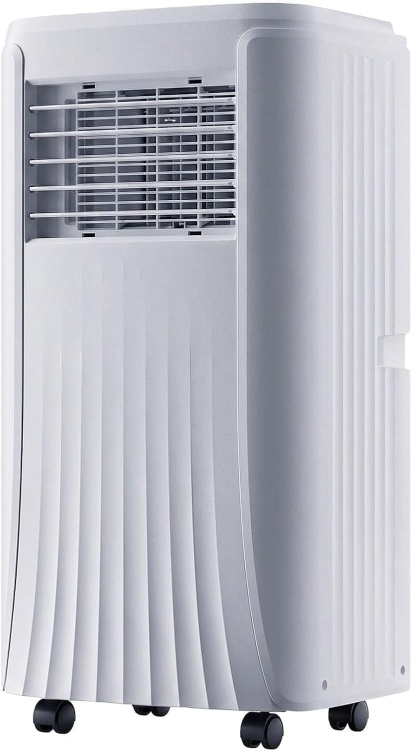Wuufake Aire acondicionado portátil, Portátil 10000 BTU, Enfría hasta 32㎡ con 4 Modos de Ventilador, Temporizador 24H y Kit de Ventana para Oficina