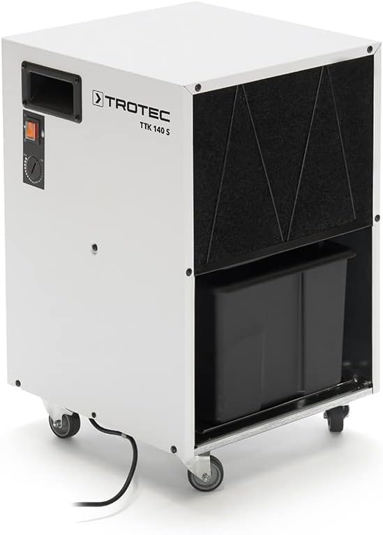 Deshumidificador TROTEC, TTK 140 S deshumidificador de obra profesional 40 l/día