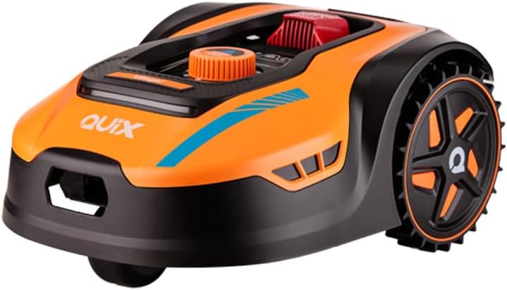 Villager Robots cortacésped, QUIX Robot cortacésped, Robot cortacésped con batería de 18 V para 1000 m², WiFi y Bluetooth, Control de aplicación
