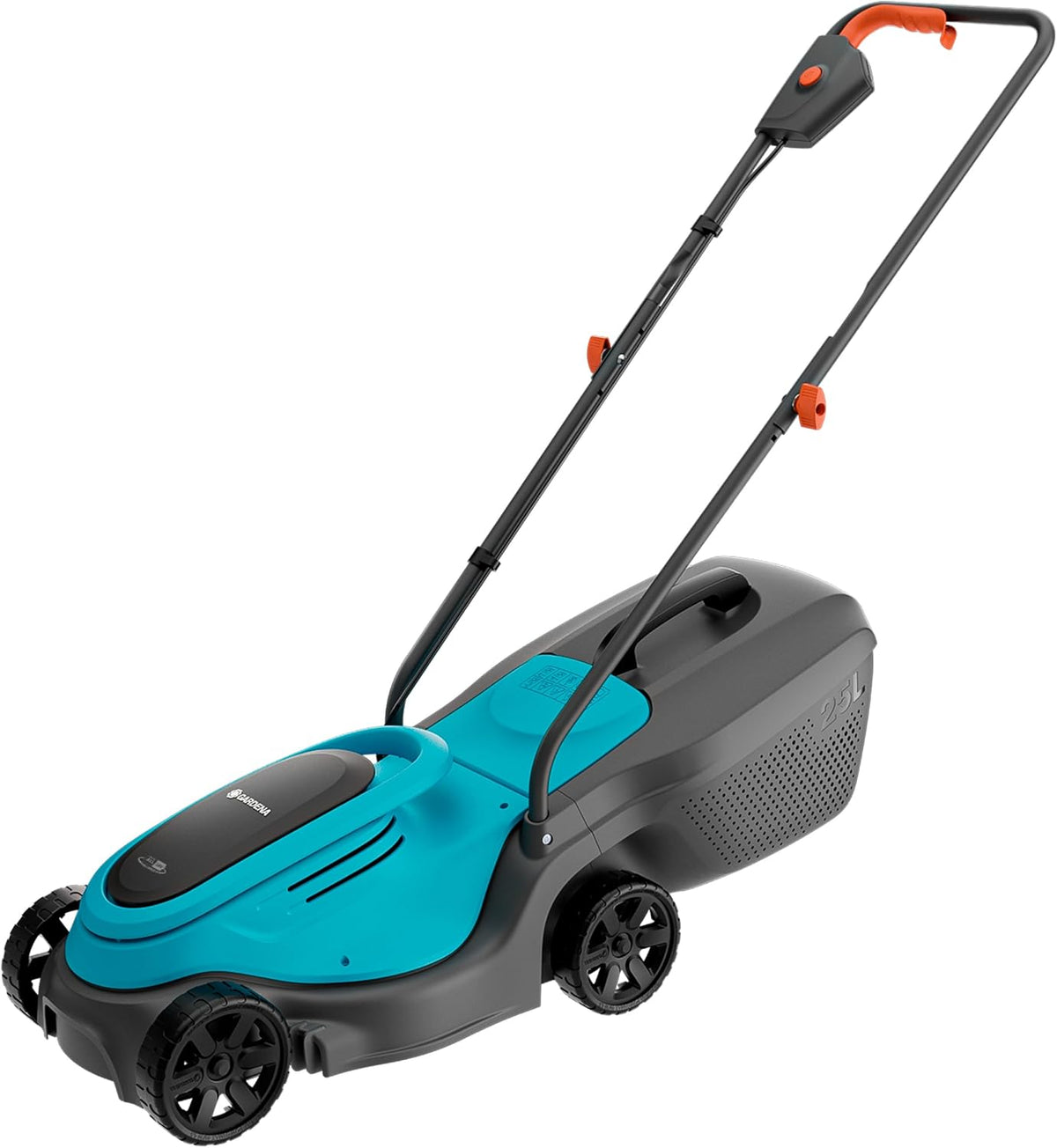 Gardena Cortacéspedes rotativo, Cortacésped con batería EasyMax 30/18V P4A Set Listo para Usar: Cuchilla de Corte, Ligero, Ajuste de Altura