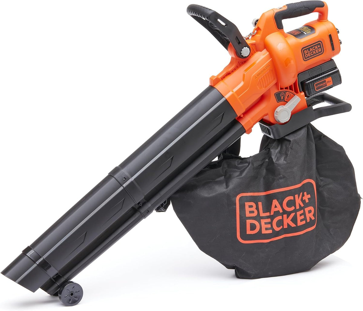 BCBLV3625L1-QW de Black+Decker, sopladores de hoja, Soplador Aspirador triturador sin Cable 36 V