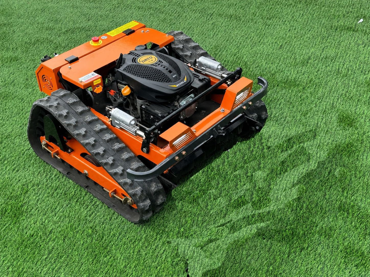 Robots cortacésped FM-SOLAR, CARTIWELL CW-500 - Cortacésped con motor teledirigido, color naranja
