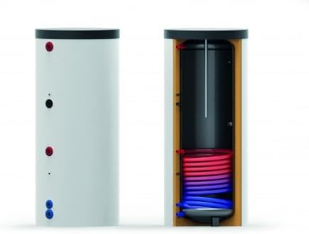FeuerAnker Depósitos de agua caliente, TS-S - Depósito de agua caliente (200 L, 1 intercambiador de calor)