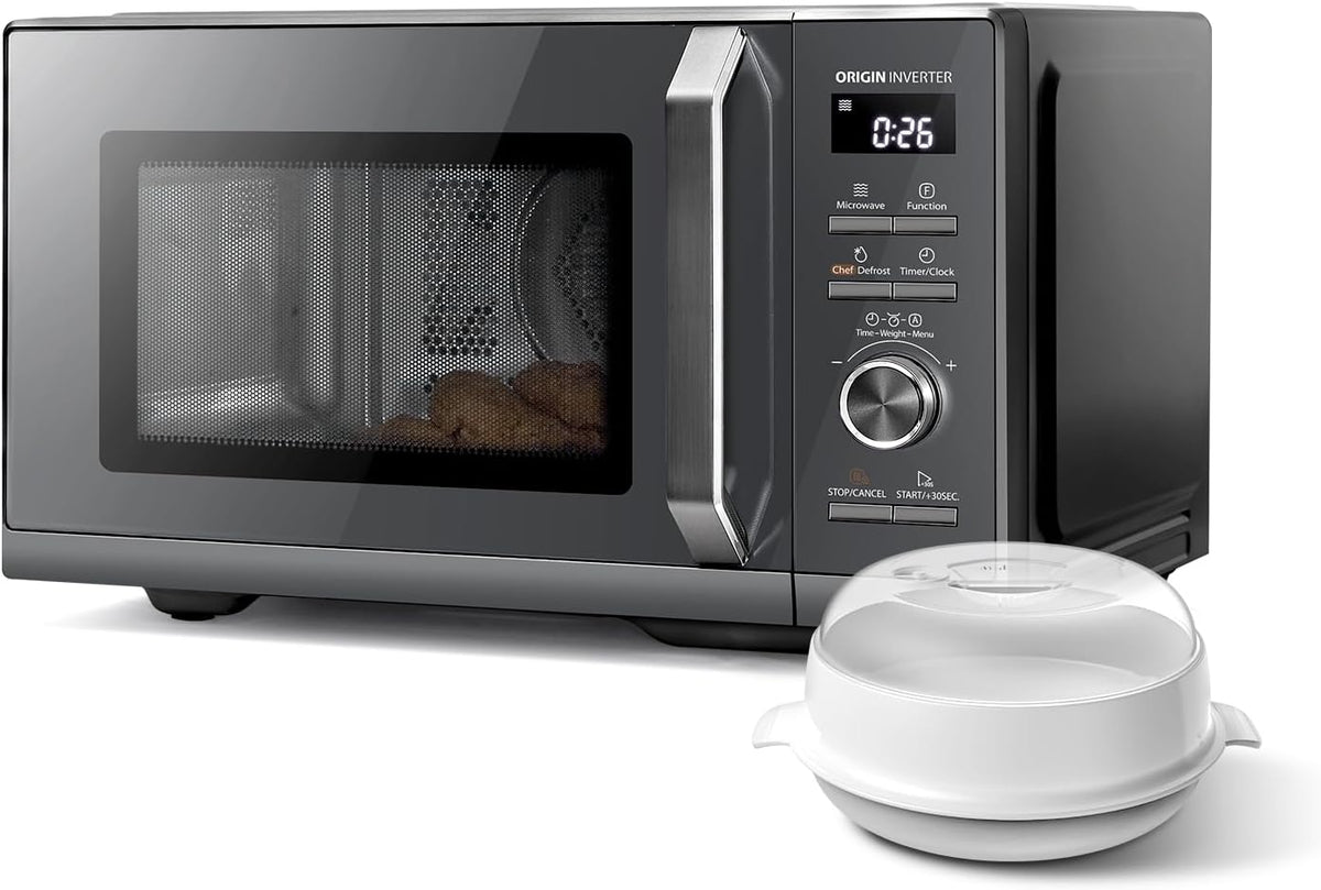 Toshiba MW3-AC26SFI Microondas sencillo, Horno de microondas multifunción 26L, (MG), gran capacidad, combinado 6 en 1 con freidora de aire, Chef