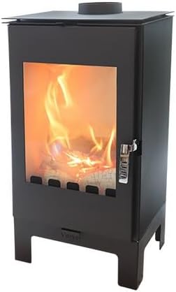 Estufa Verso Ina L: potente estufa de leña de 7, 5 kW, estufa de leña para una calefacción eficiente, resistente y elegante, Nana IF
