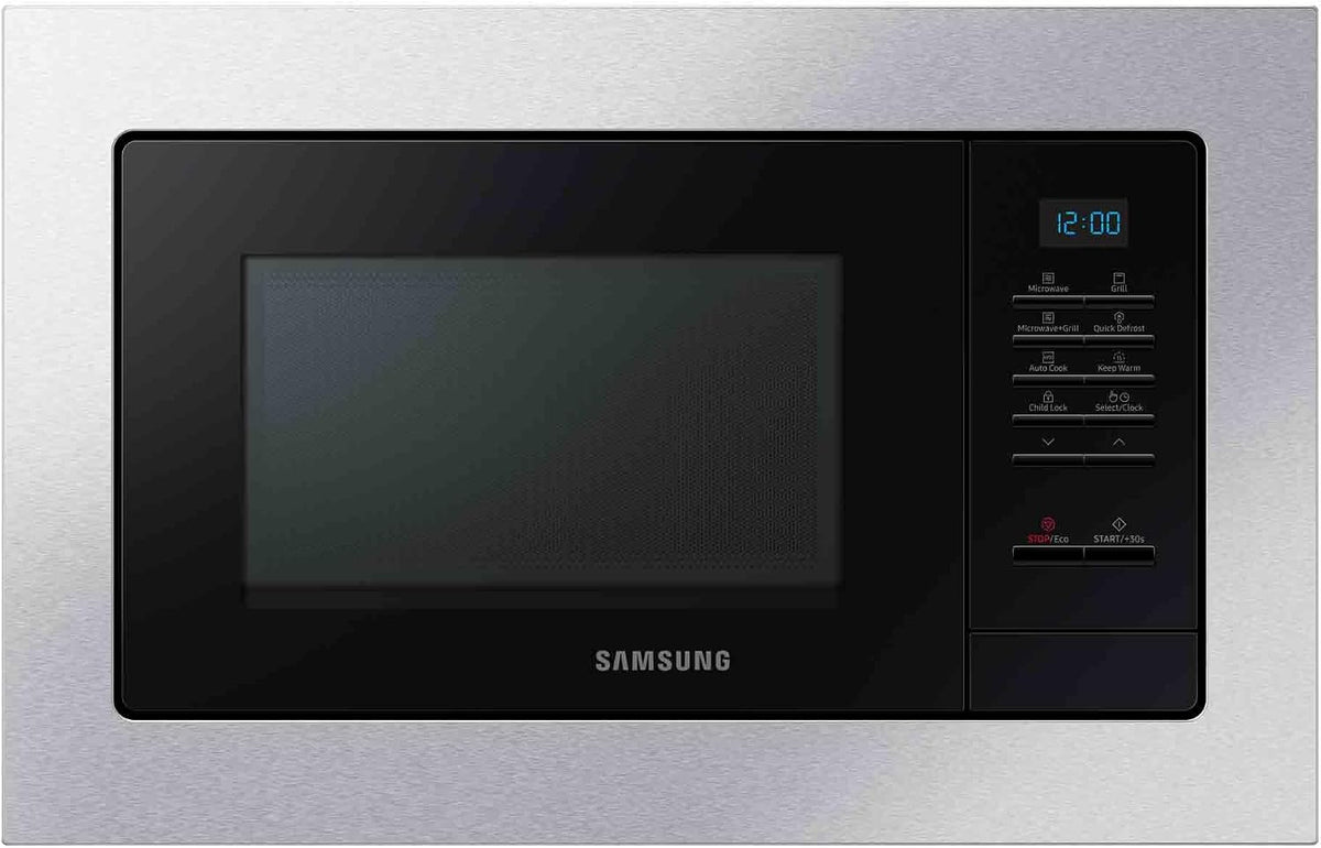 Microondas con grill Samsung, MG23A7013CT/EC Microondas de Integración con Grill, 23 L, potencia 800W.